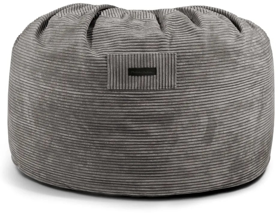 Puof a sacco color senape con rivestimento in velluto a coste Om 110 – SLOWDOWN