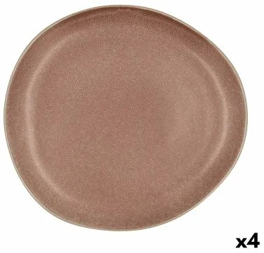 Piatto da pranzo Bidasoa Gio Irregolare Marrone Ceramica 26,5 cm (4 Unità)