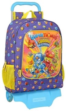 Trolley per la Scuola SuperThings Guardians of Kazoom Viola Giallo (32 x 42 x 14 cm)