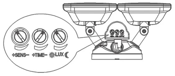 Top Light Siena C PIR - Riflettore LED con sensore SIENA 2xLED/20W/230V IP65