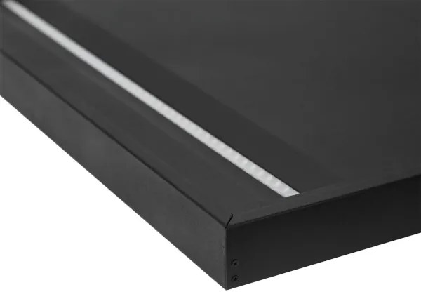 Telaio in metallo per l'installazione di pannelli LED 600x600 mm nero