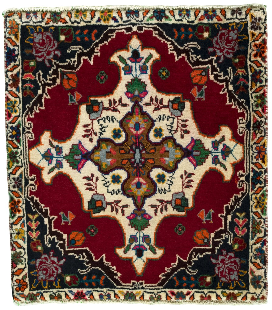 Shiraz Tappeto persiano 60x70 Rosso (Iran) Annodato A Mano