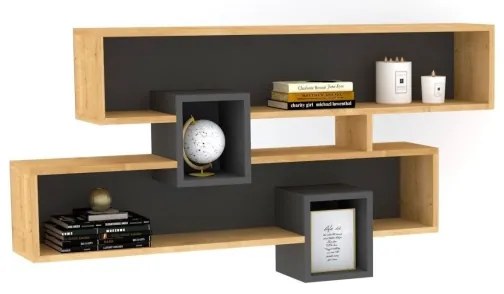 Mensola KAREN 120x72,2 cm marrone/antracite