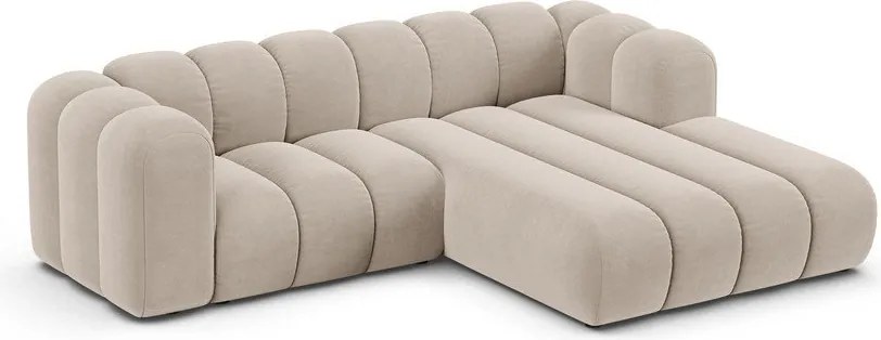 Divano angolare beige ad angolo destro Lupine - Micadoni Home