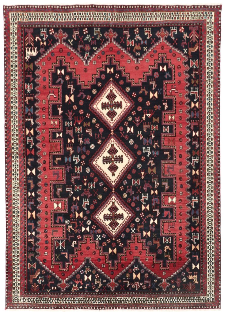 Afshar Tappeto persiano 160x210 (Iran) Annodato A Mano