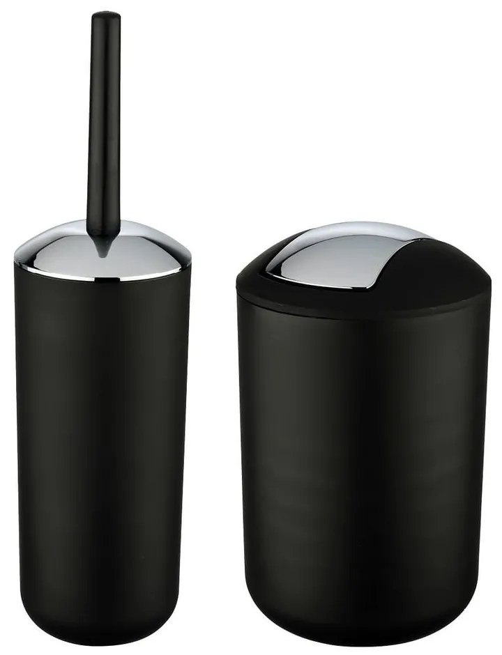 Set di accessori da bagno in plastica nera Brasil - Wenko