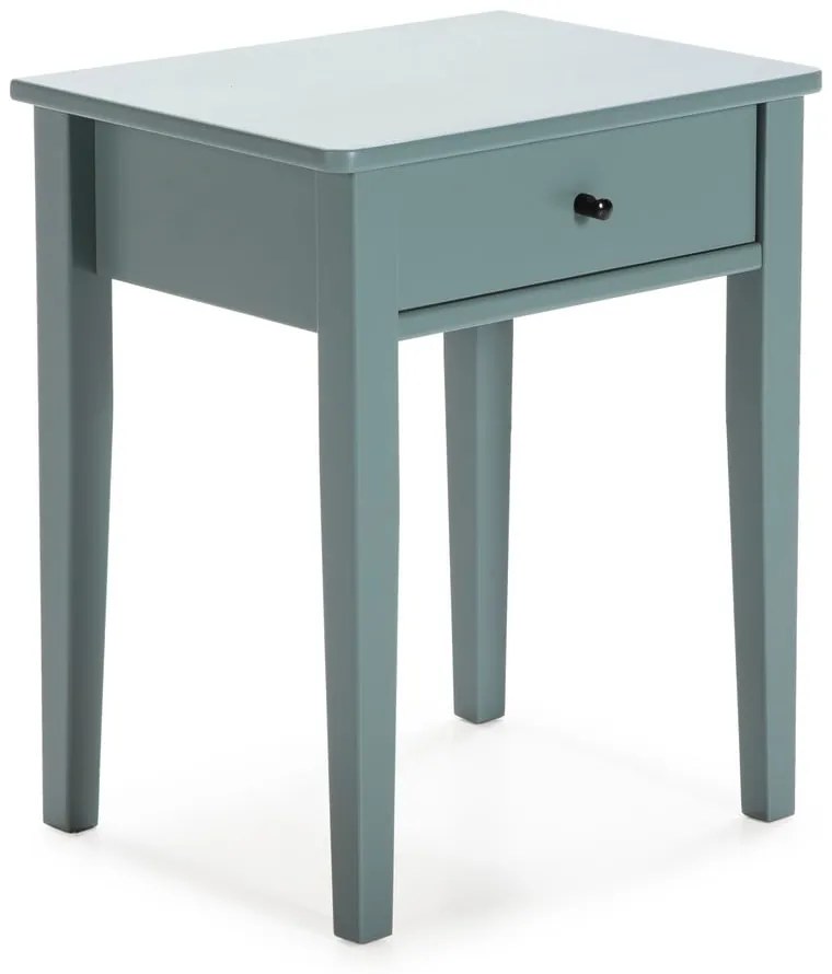 Comodino in legno di pino color petrolio Bart - Marckeric