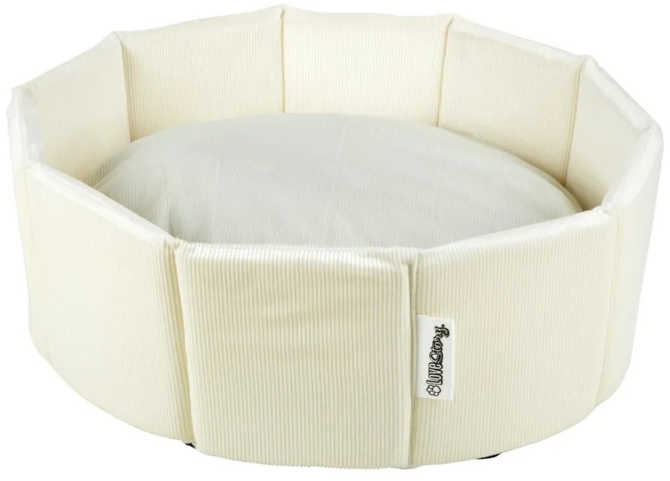 Cuccia color crema per cane ø 48 cm – Love Story