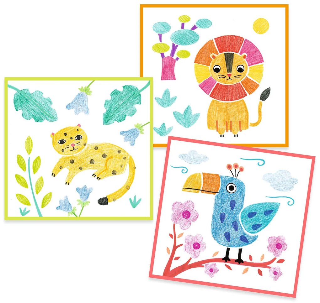 Gioco d'arte - 3 stencil, 1 immagine