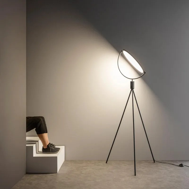 Lampada da terra Radar bianco H 170cm LUCE AMBIENTE DESIGN