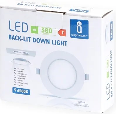Aigostar - Lampada LED da incasso LED/4W/230V 6500K diametro 9,8 cm bianco