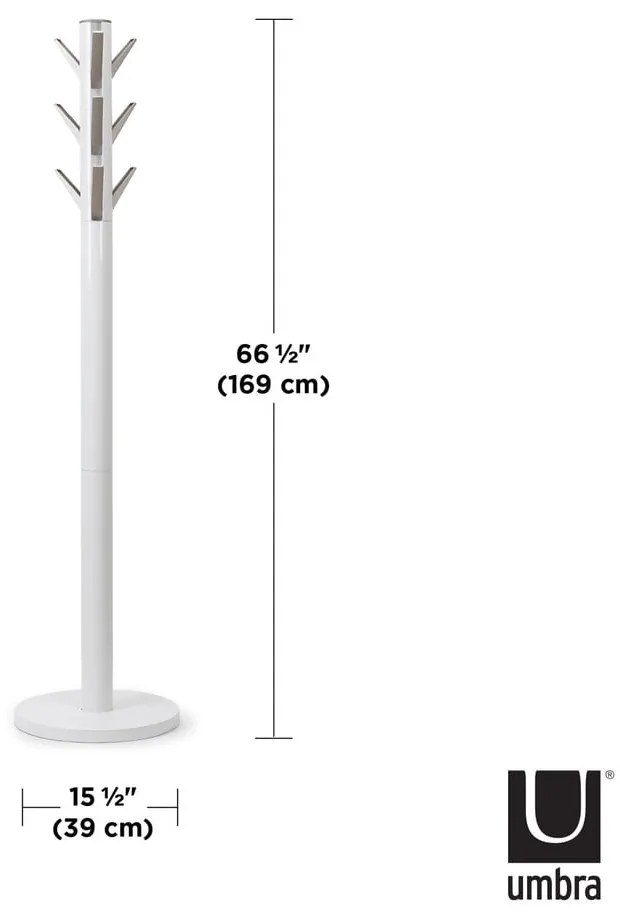 Gancio in gomma bianca per legno Flapper - Umbra