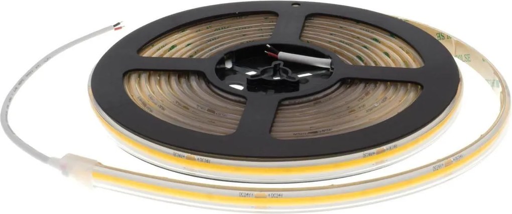 Striscia LED COB 8W/m 24VDC IP67 5m Professional Colore Bianco Freddo 5.700K