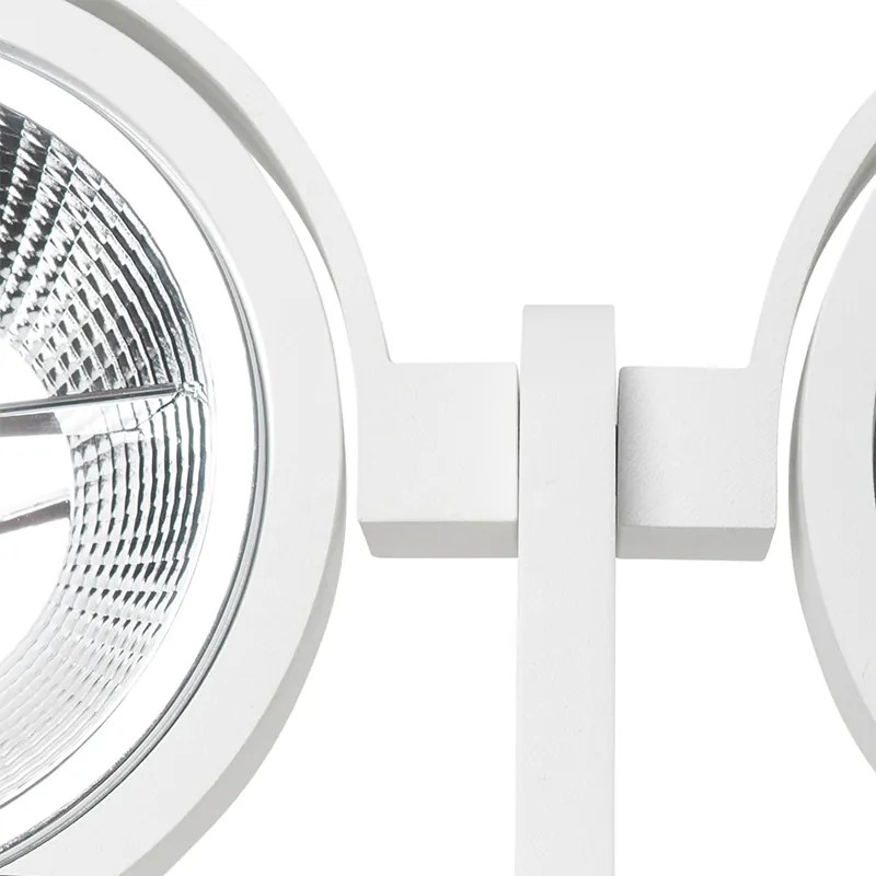 Faretto moderno bianco a 2 luci - Master 111