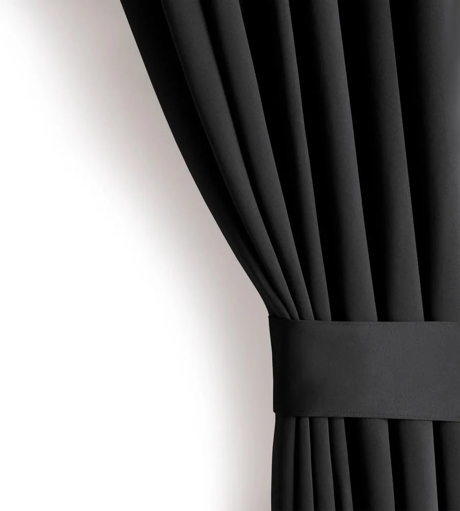 Tenda parzialmente oscurante nera 140x245 cm Kierra – Restilo