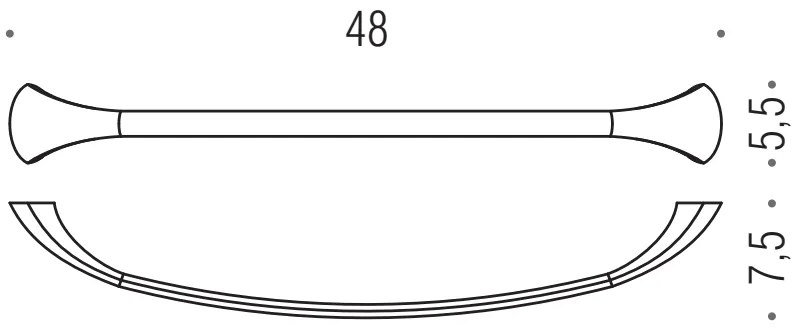 colombo Link B2410 portasciugamani 48 cm Cromo