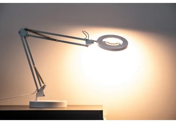 Brilagi - Lampada da tavolo LED dimmerabile con una lente d'ingrandimento LED/12W/5V 3000/4200/6000K bianco
