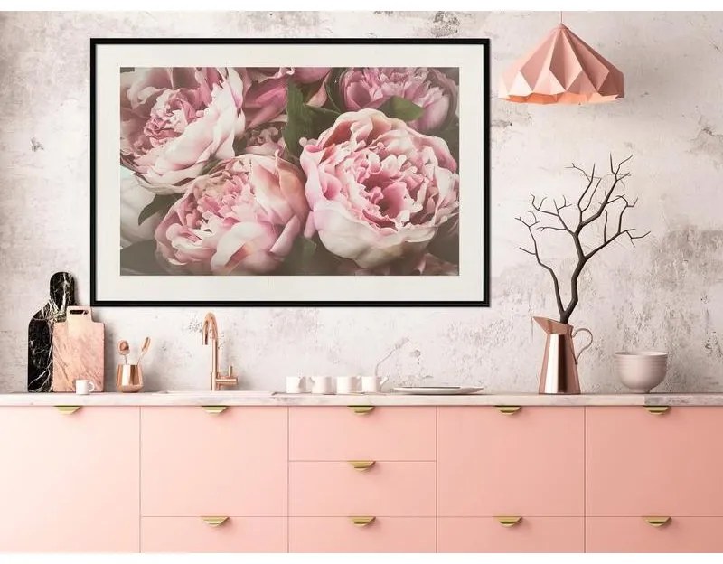 Poster Pastel Peonies