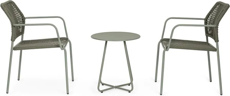 Tavolino da giardino rotondo in acciaio ø 45 cm Jable – Bizzotto