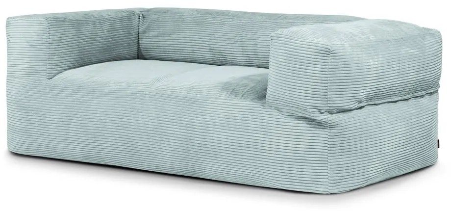 Puof a sacco color menta con rivestimento in velluto a coste Sofa MooG – SLOWDOWN