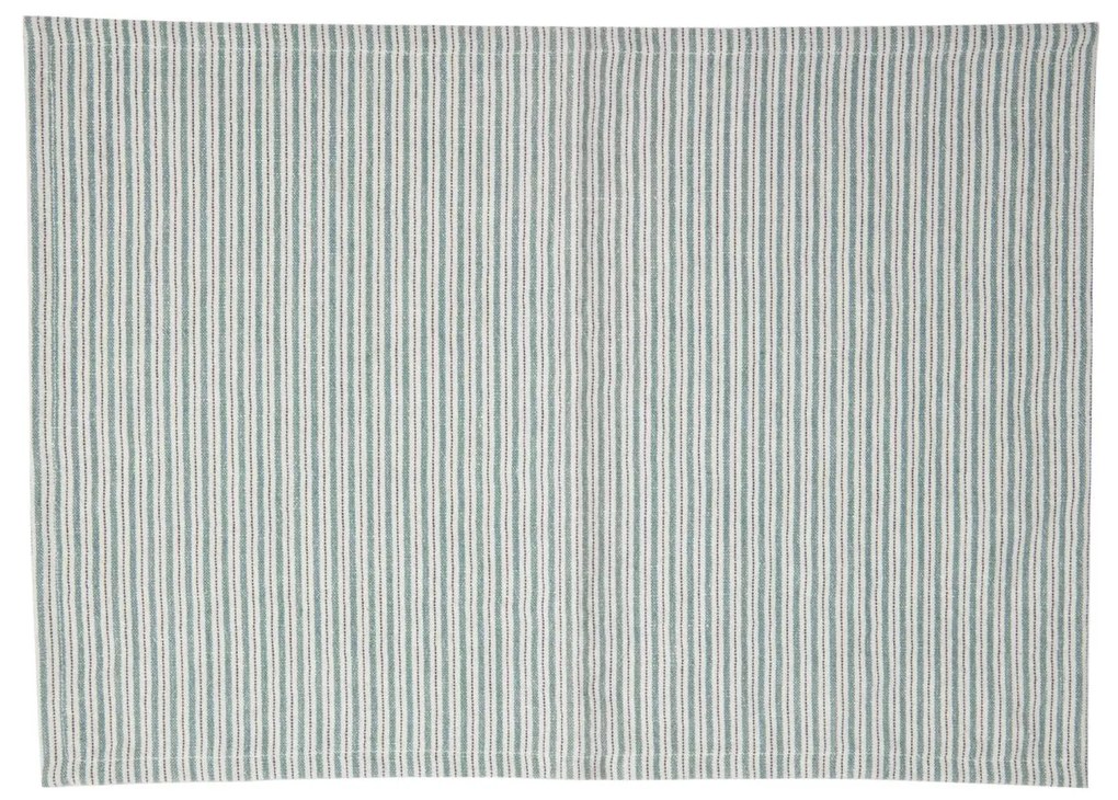 Kave Home - Set Gaia di 2 individuali in cotone e lino verde 35 x 50 cm