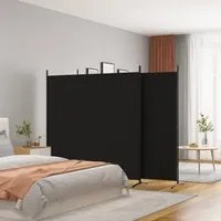 Divisorio a 3 Pannelli Nero 525x180cm in Tessutocod mxl 72997