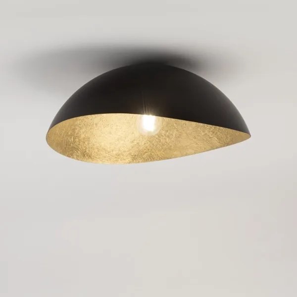 Lampadario SOLARIS 1xE27/60W/230V nero/oro, montaggio a soffitto
