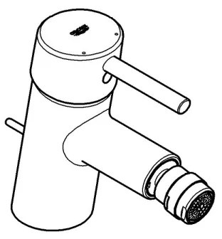GROHE 32208001 - Miscelatore per bidet CONCETTO DN 15 cromo lucido