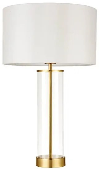 Endon 68802 - Lampada da tavolo dimmerabile con comando touch LESSINA 1xE27/10W/230V Oro/Bianco