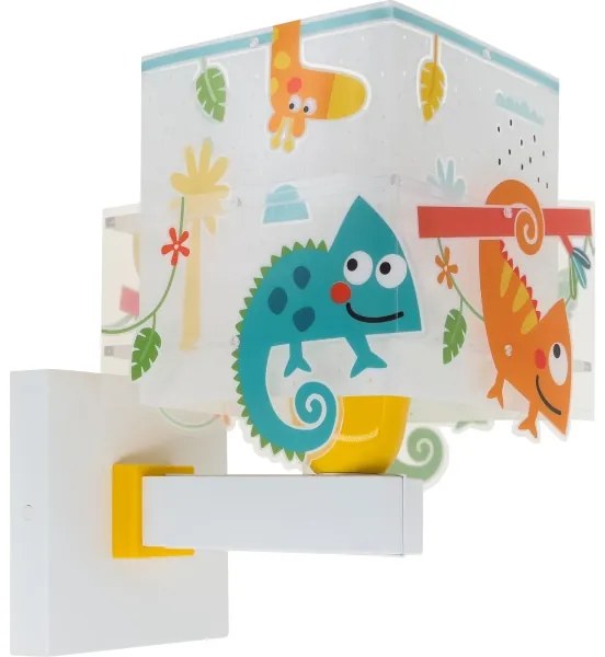 Dalber 63319 - Applique per bambini HAPPY JUNGLE 1xE27/15W/230V