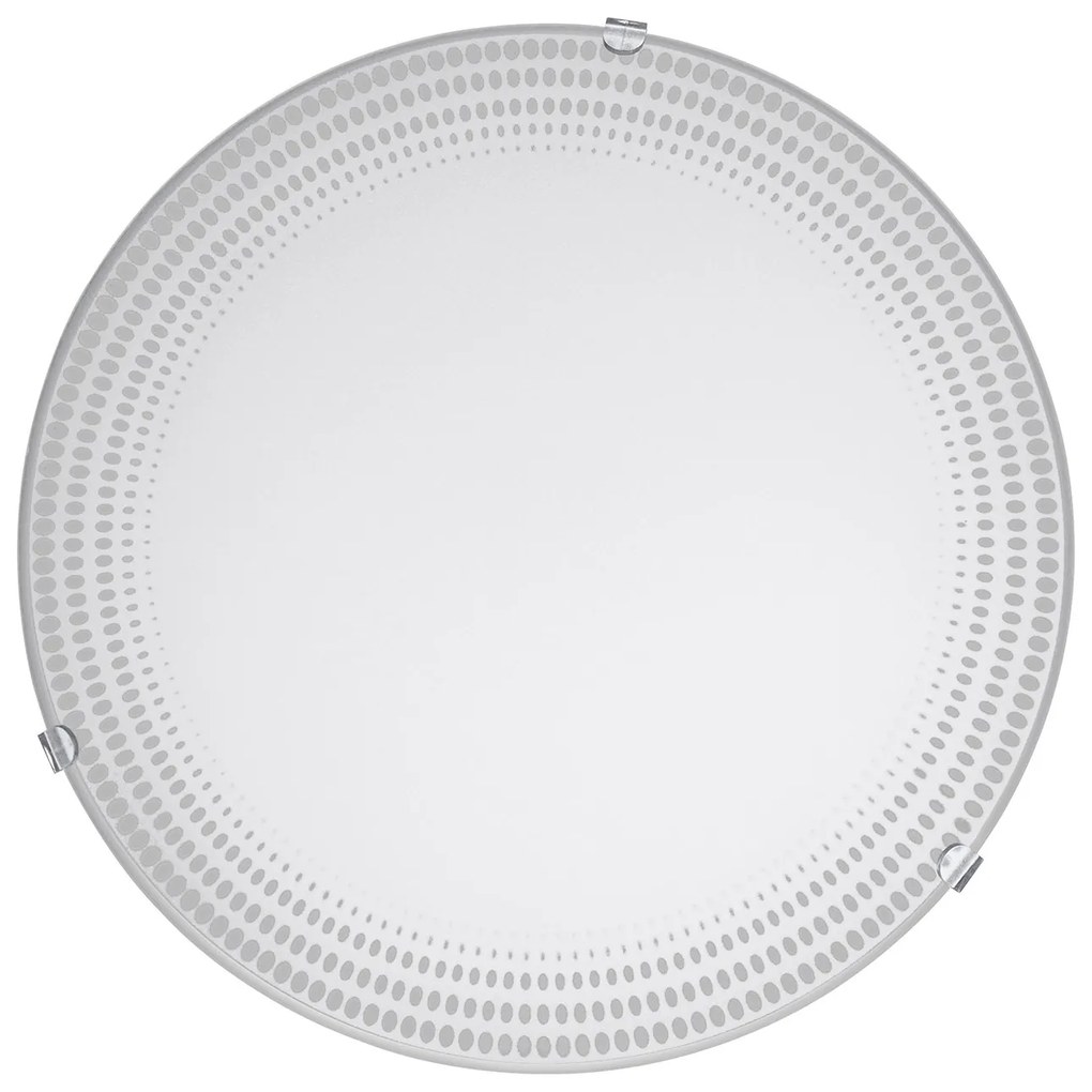 Plafoniera Moderna Magitta 1 Acciaio Bianco 3 Luci Led Integrato 3,6W