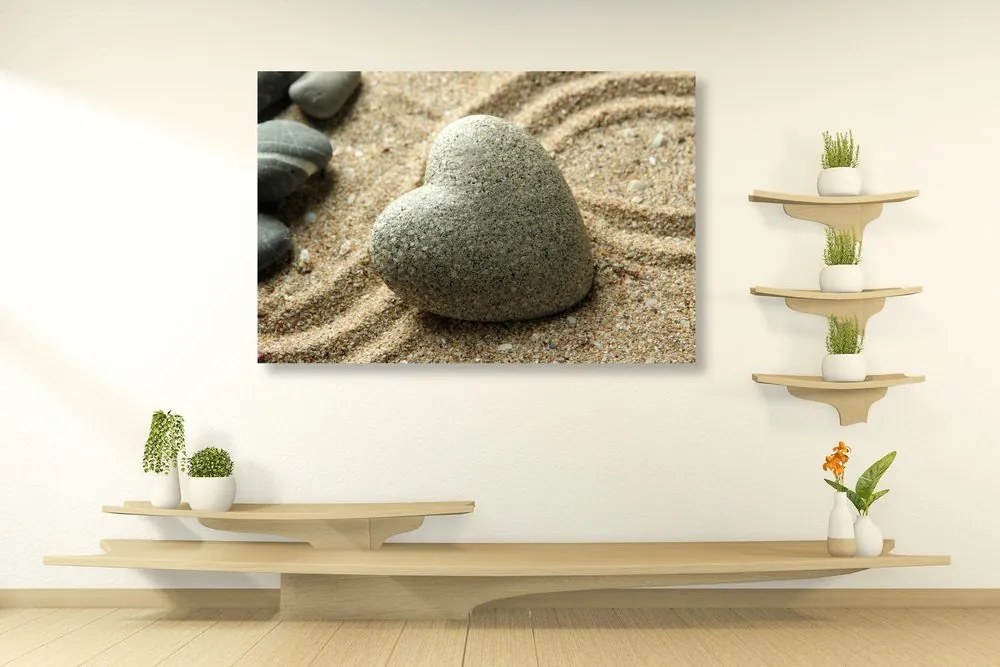 Quadro su tela – Cuore di pietra