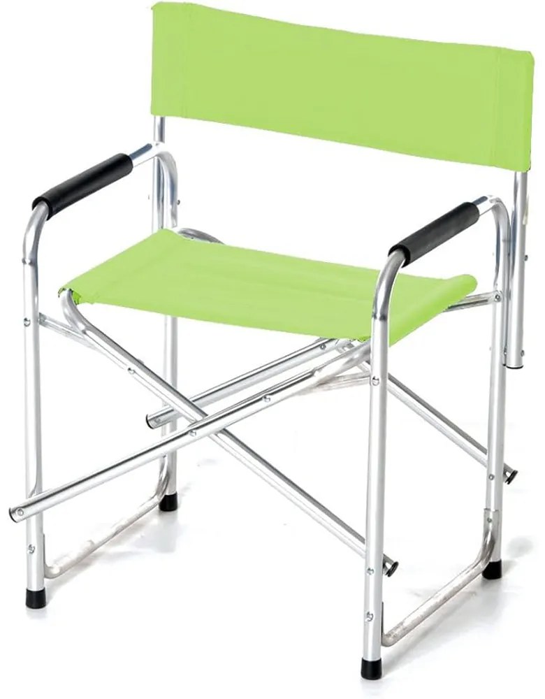 SEDIA REGISTA ALLUMINIO PIEGHEVOLE 47x57x78cm MAX 110kg VERDE GIARDINO VERDELOOK