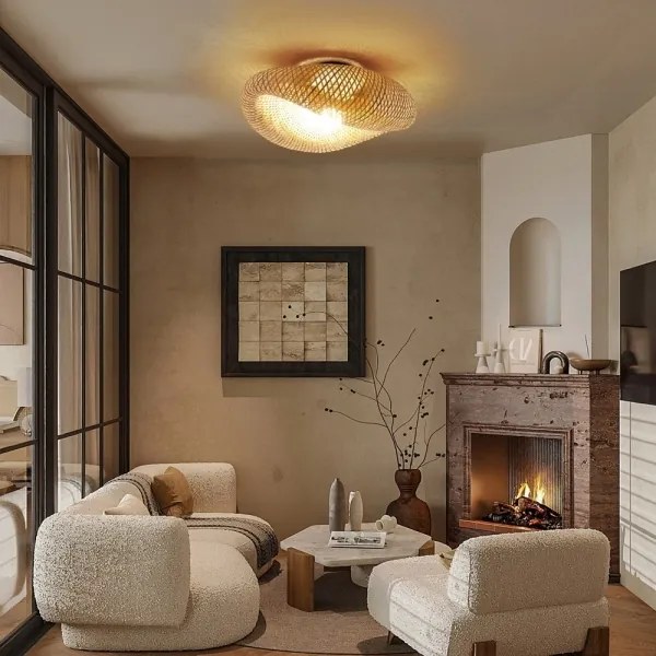 Immax 08298L - Plafoniera BOHO HILO 1xE27/40W/230V Ø 60 cm