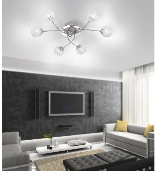 Paul Neuhaus 6796-55 - Lampadario da parete WOMBLE 6xG9/28W/230V