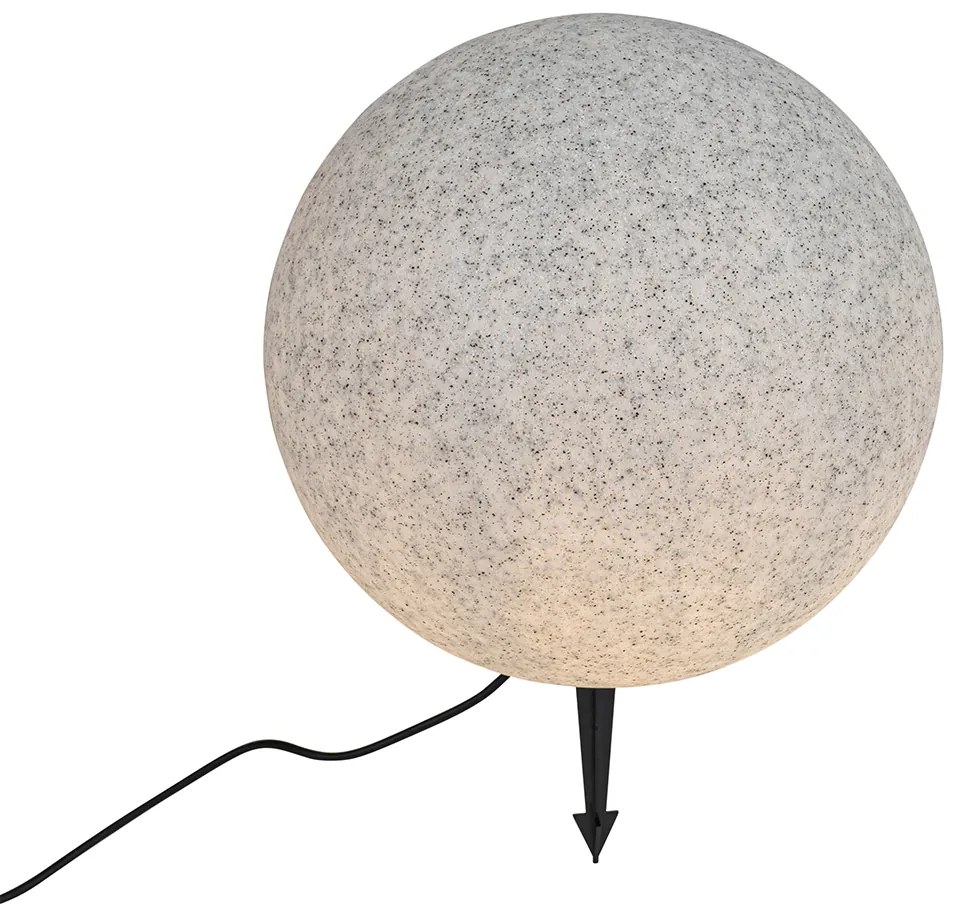 Lampada da esterno moderna grigia 45 cm IP65 - Nura