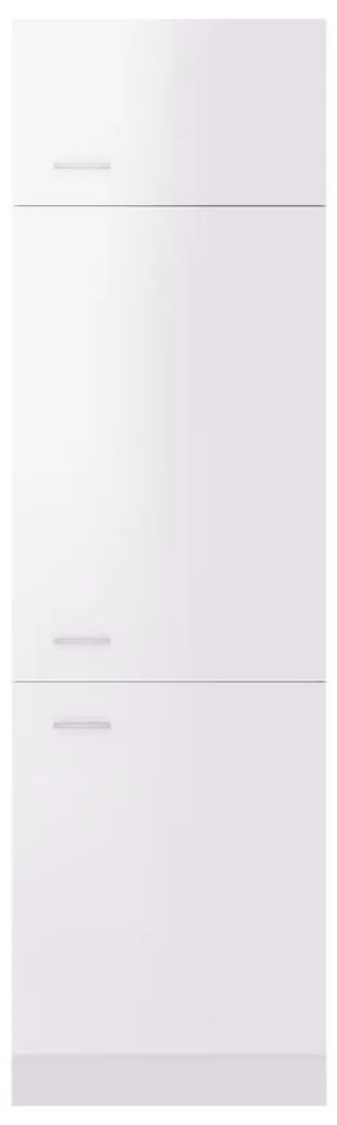 Armadio per frigo bianco lucido 60x57x207 cm in truciolato