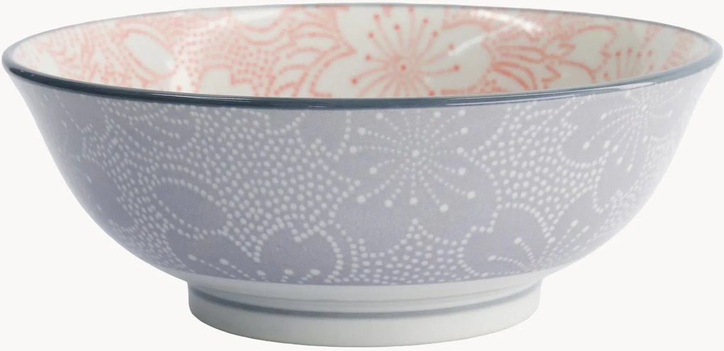 Set di 4 ciotole per ramen in porcellana Sakura