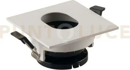 Faretto a incasso stenos orientabile bianco quadrato foro ovale 8,5...