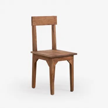 Sedia in legno riciclato Vignet Legno Riciclato - Sklum
