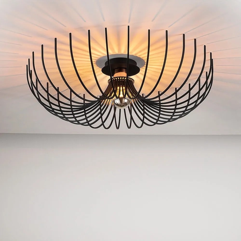 Apparecchio da soffitto nero , ø 56 cm Aspendos - Opviq lights