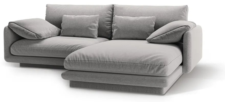 Divano angolare grigio chiaro (angolo destro) Torino - Micadoni Home