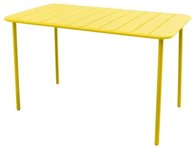 Tavolo da pranzo per giardino Cafe in acciaio con piano in alluminio per 4 persone 70x120cm