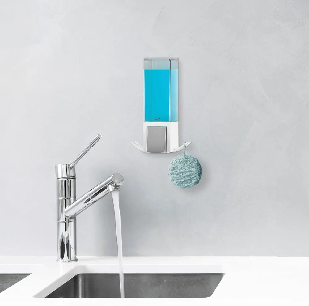 Distributore di sapone bianco da parete 500 ml - Compactor