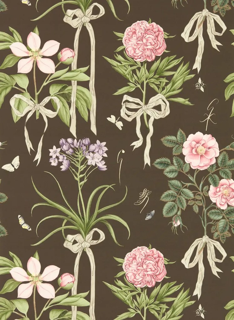 Sanderson Carta da parati Cupids Beau - Morel/ Mantle