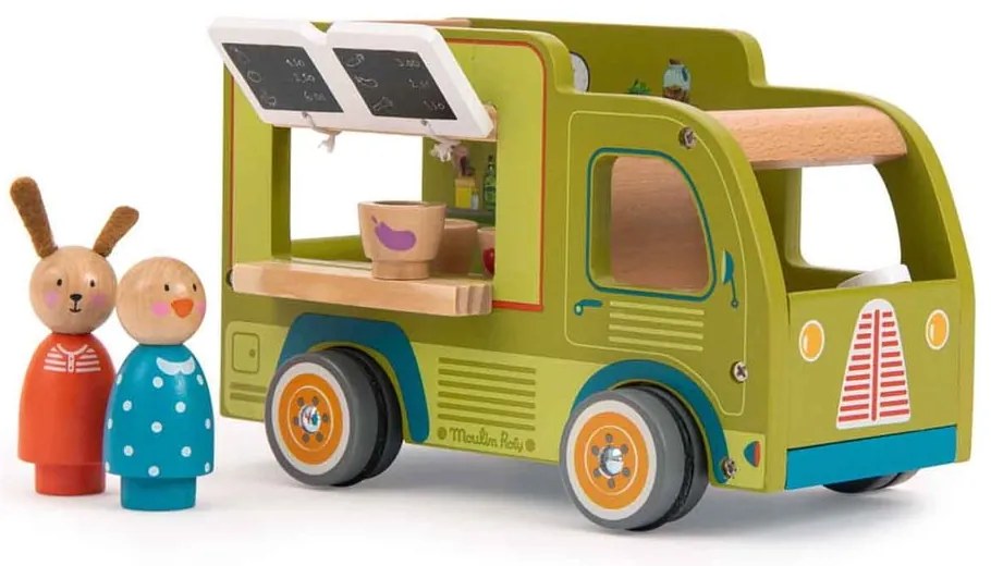 Auto di legno La Grande Famille Food Truck - Moulin Roty