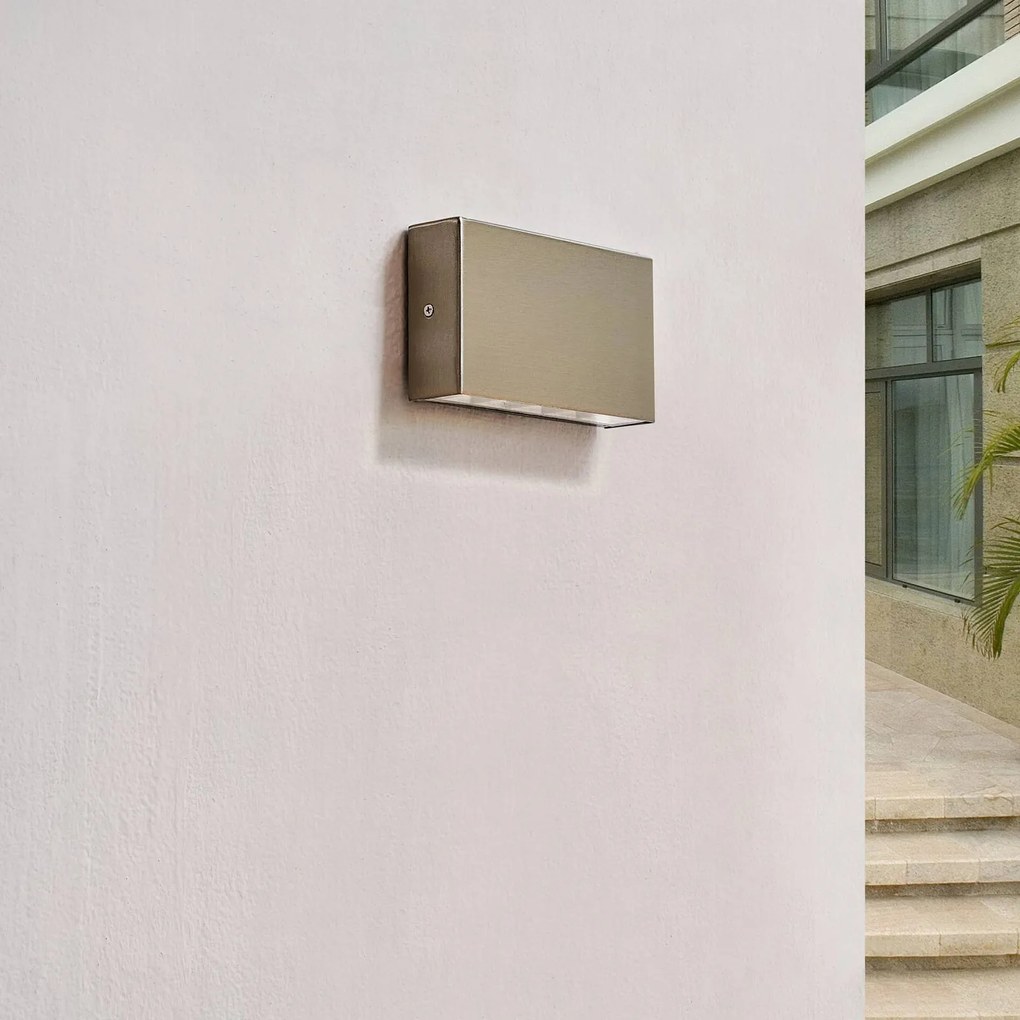 Arcchio Karline Applique da esterni LED in acciaio inox 4W