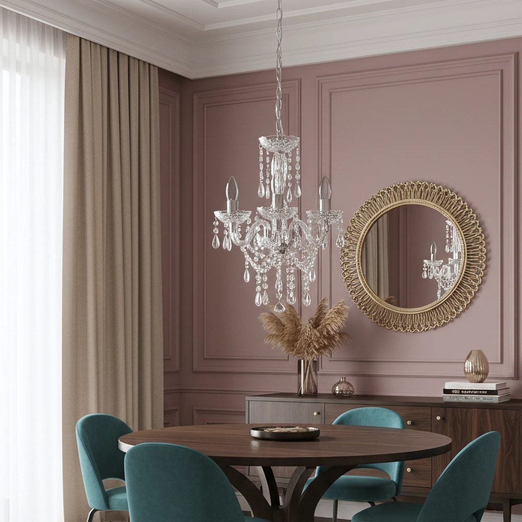 Lampada da soffitto EBT006-3CP TRANSPARENT