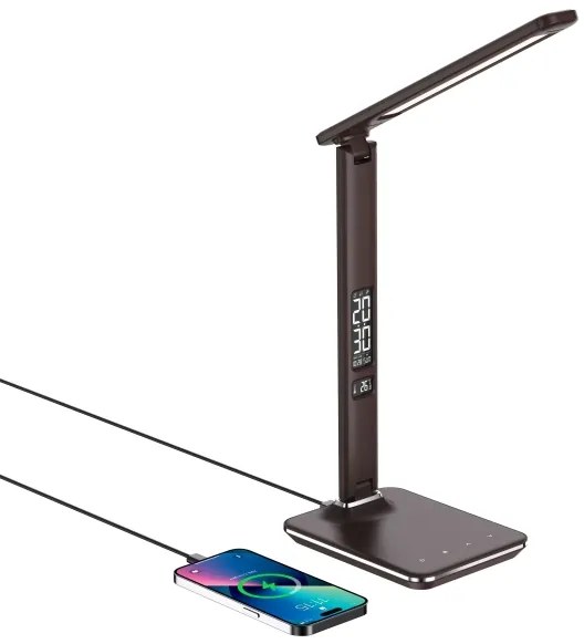 Brilagi - Lampada LED dimmerabile con ricarica wireless REGINA LED/8,5W/230V marrone