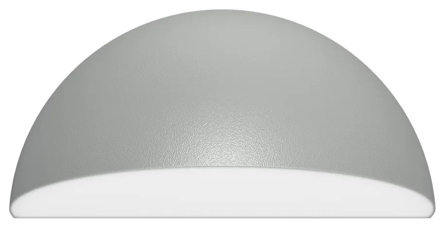 Applique Curva Monodirezionale con base E27 IP54 Grigia - Serie BRINA